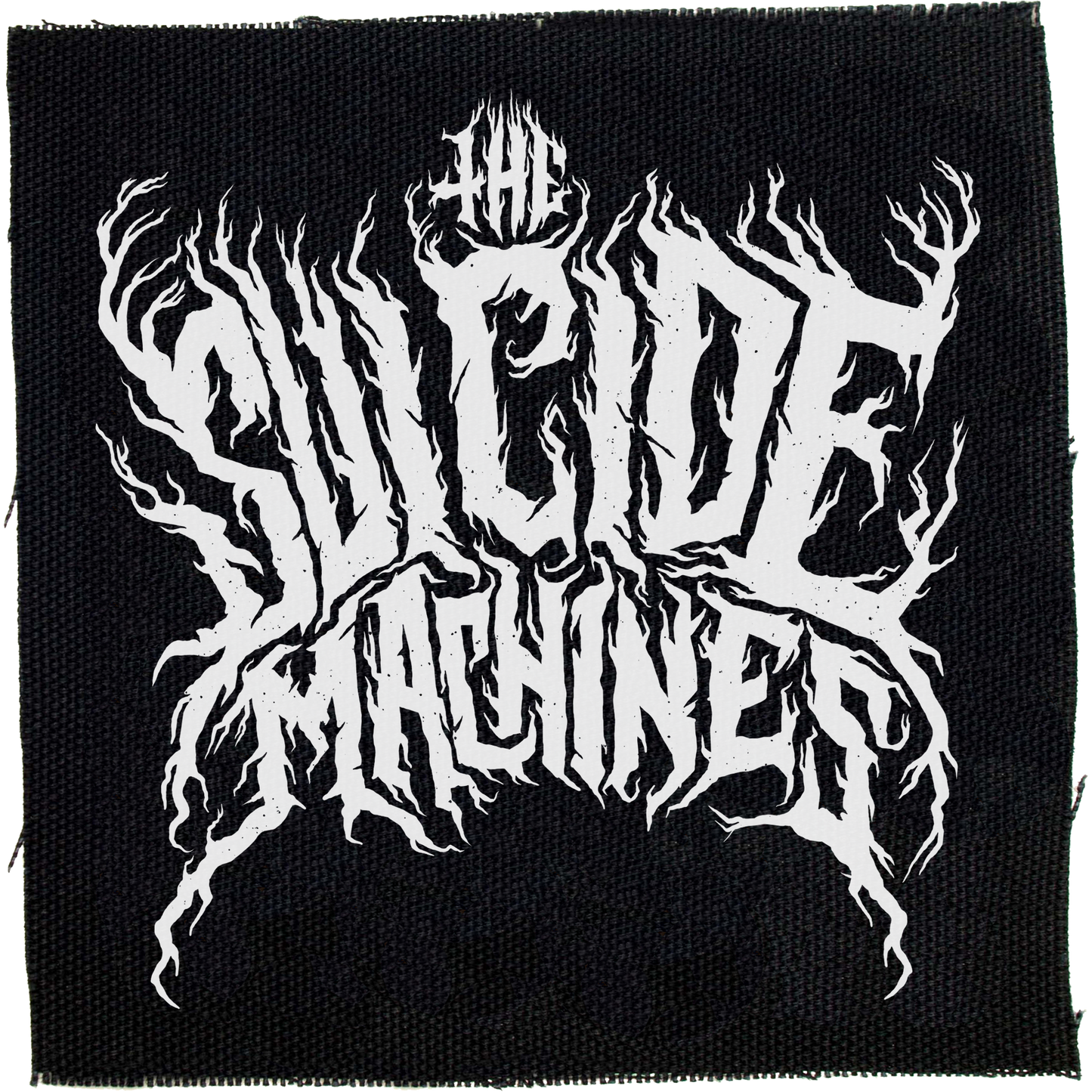 Black Metal Logo Cloth Patch