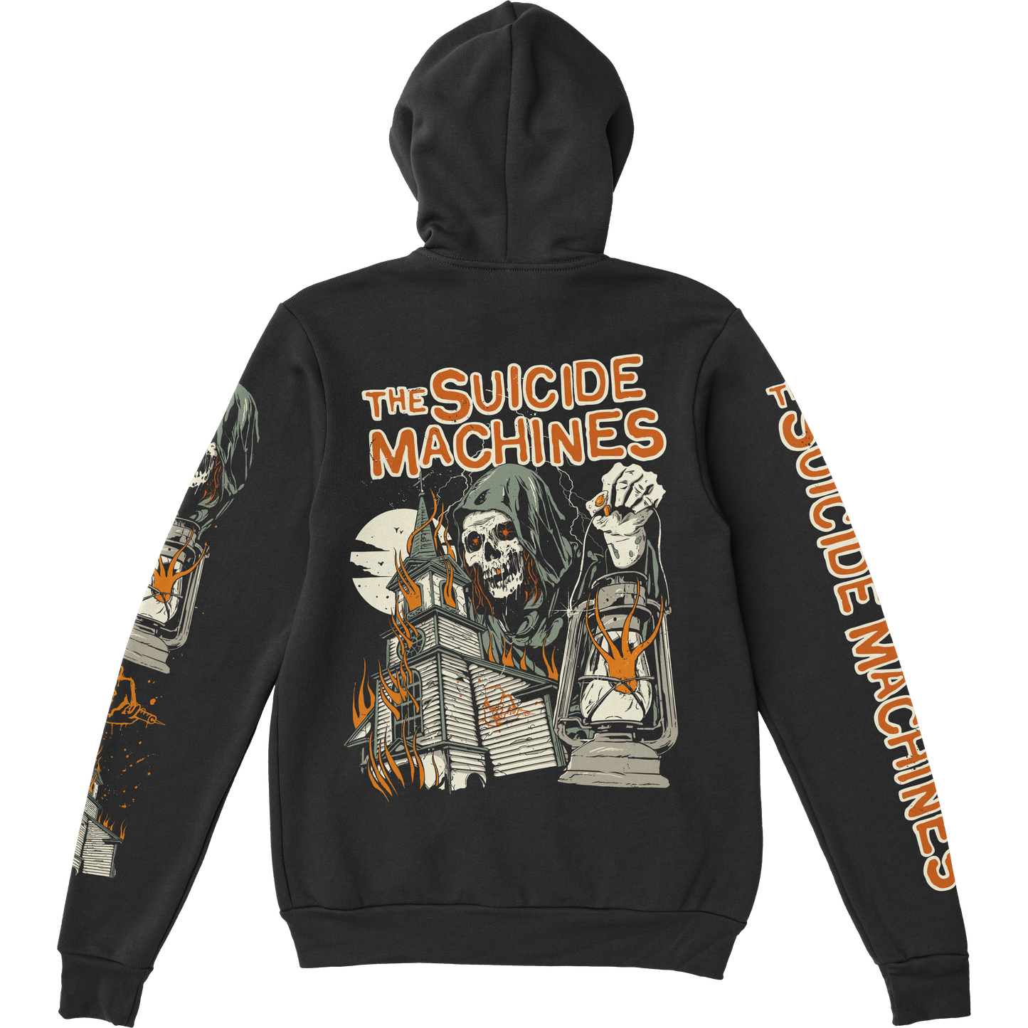 Burning Church Zip-Up Hoodie