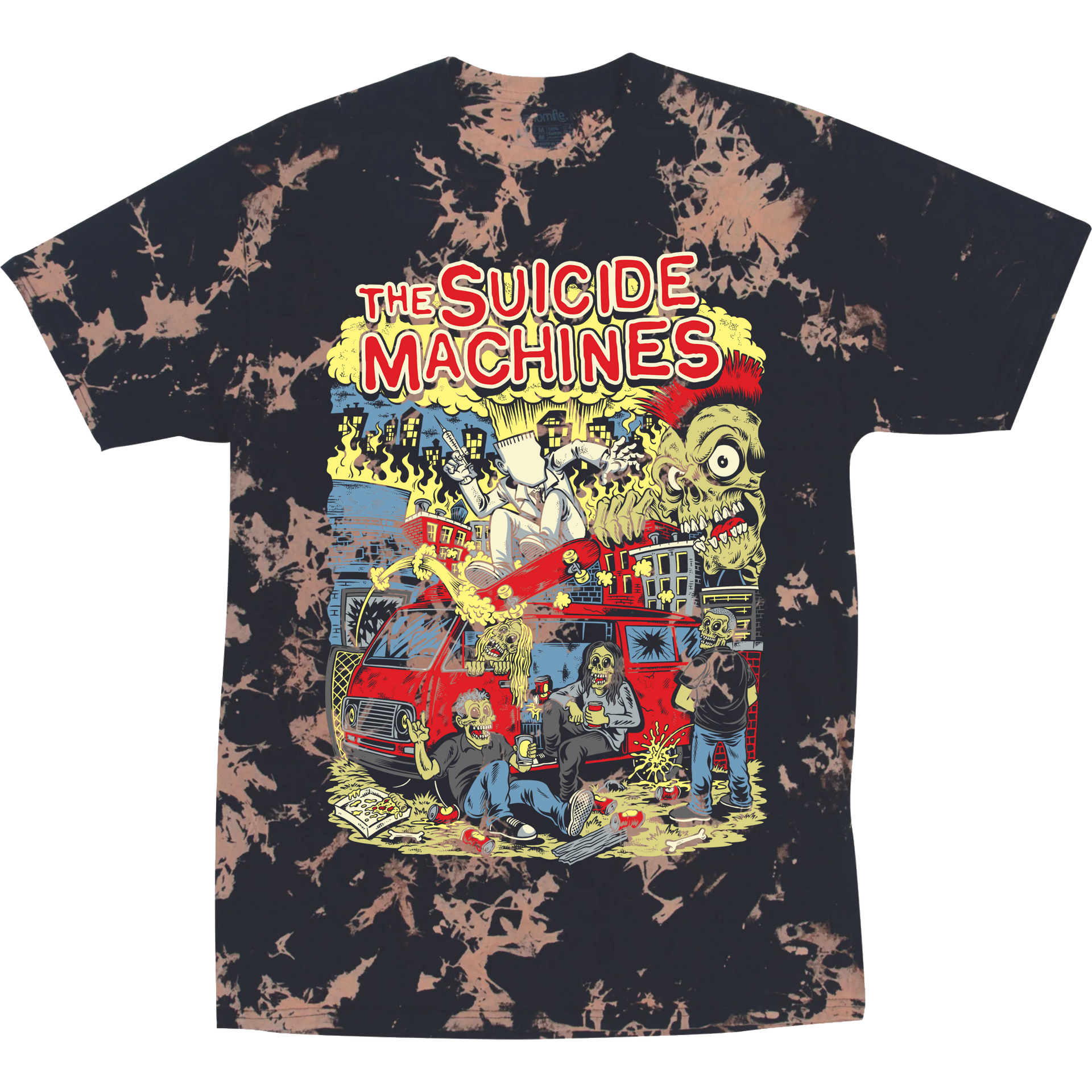 Skate Bleach Dyed Tee – The Suicide Machines